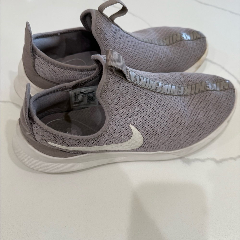 Nike Gray taupe Slip-On Shoes